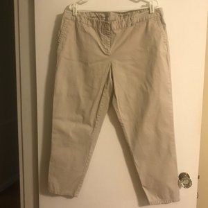 Talbots Women's Petite The Weekend Chino Crop Pants